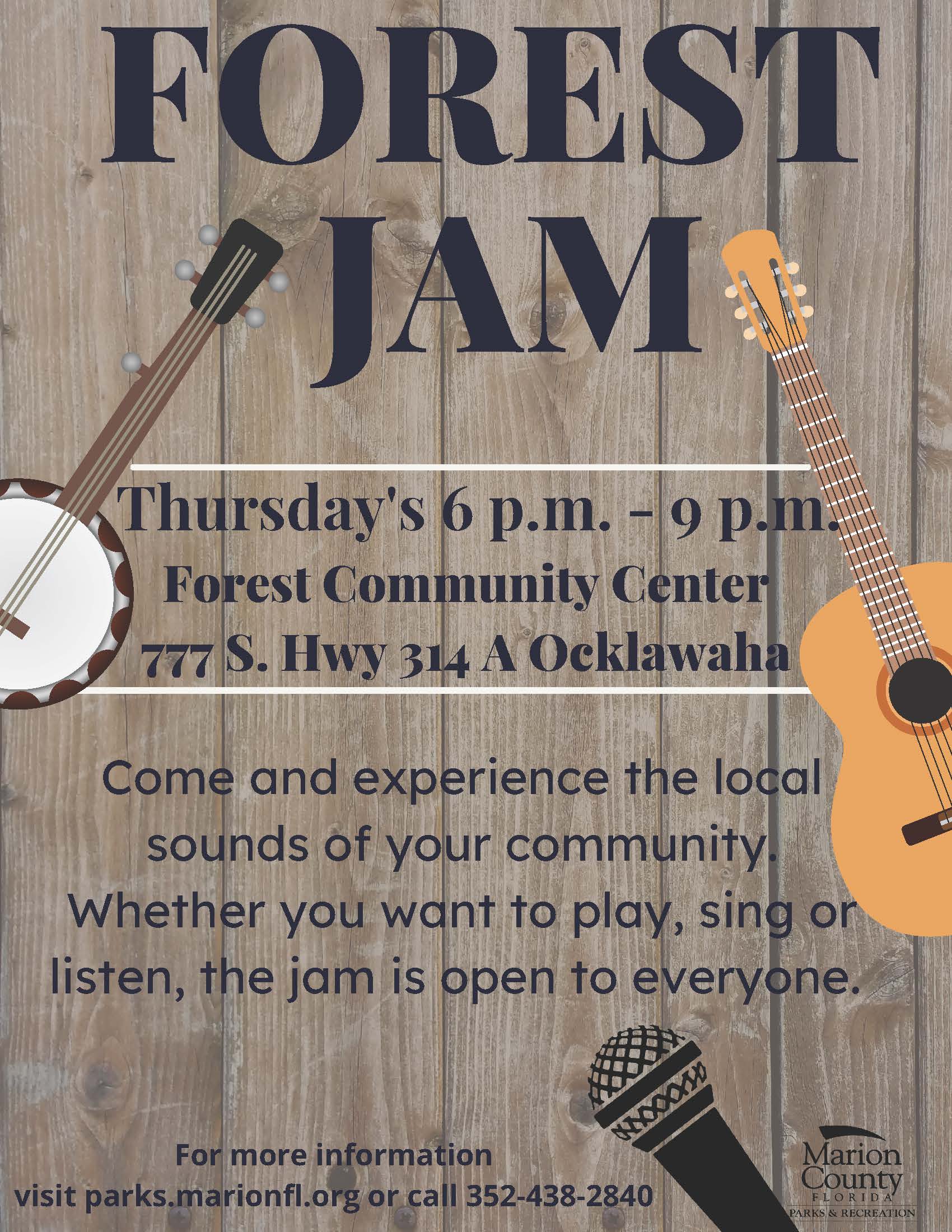 Forest Jam Flyer 